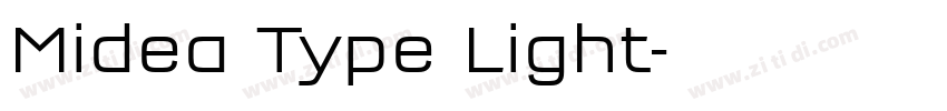 Midea Type Light字体转换